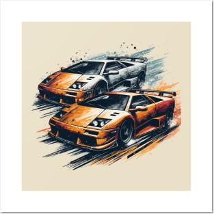Lamborghini Diablo Posters and Art